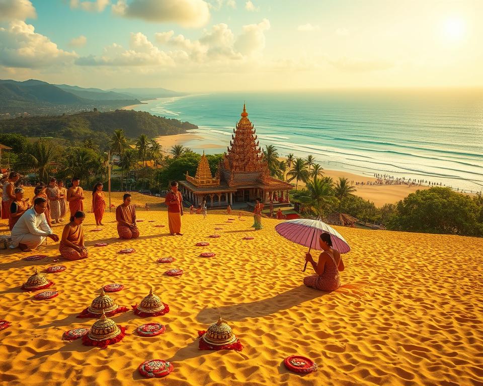 Balinesische Kultur am Dreamland Strand