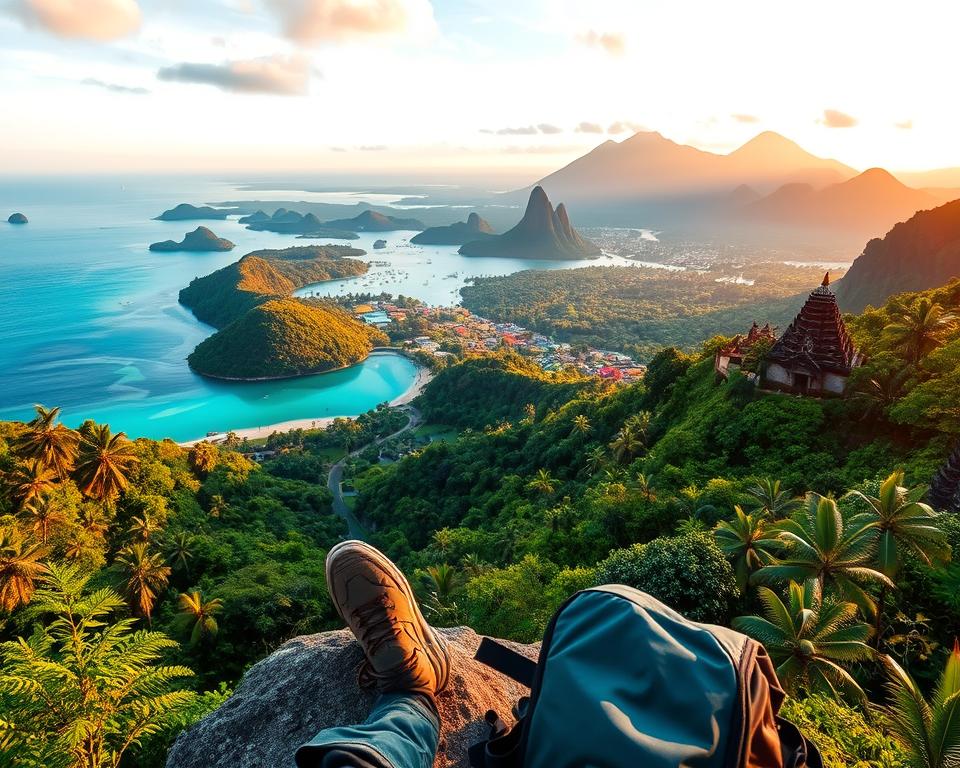 Indonesien Reiseroute Backpacking