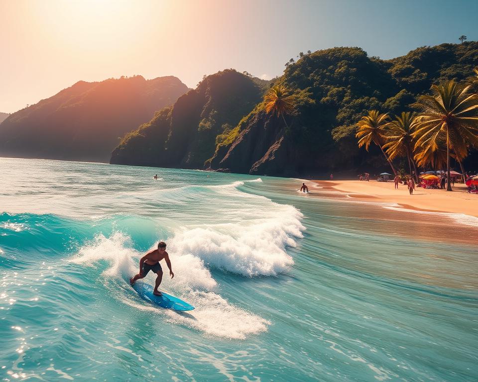 Surfen am Dreamland Beach Bali