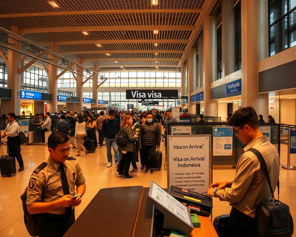Visa on Arrival Indonesien Prozess