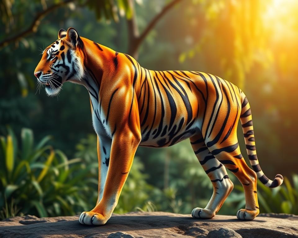 Anatomie des Sumatra-Tigers Anatomie des Sumatra-Tigers